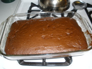 Step 5 chocolate tomato cake
