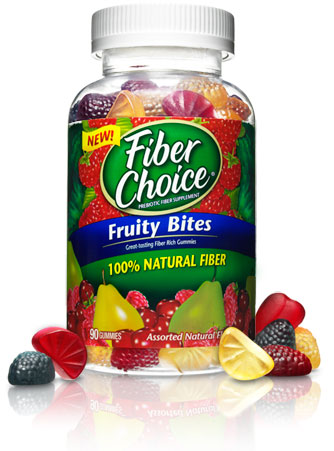 Fiber Choice Fruity Bites, Assorted Fruit Flavors, Gummies