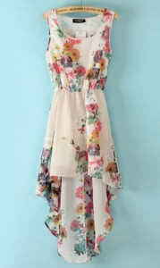 floral sleevelss dress